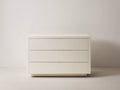 Cómodas de 3 cajones 100x45x75 cm - Blanco roto - Diseño moderno sin tiradores